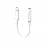 ALOGIC Elements PRO 10 cm USB-C til 3,5 mm lydadapter - Hvit