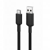 ALOGIC Elements PRO USB-A till USB-C laddningskabel 3A - 1m - Svart