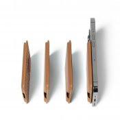 Mujjo Magsafe Leather Card Wallet - Dark Tan