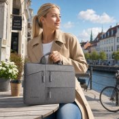 Satechi Water-Resistant Laptop Carrying Case with Pockets - Grey