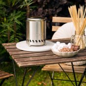 herQs røgfri FirePit Mini - Sølv