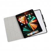 Pipetto iPad Pro 12,9-tums (2021) Origami No3 Pencil-fodral - Svart