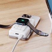 Alogic Lift 4-in-1 MagSafe Compatible Wireless Charging 10,000mAh Power Bank - White