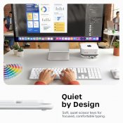 Satechi EX3 Slim Wireless Keyboard med nordisk layout - Sølv