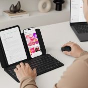 Satechi OntheGo™ Tastatur med innebygd stativ Bluetooth US layout - Svart