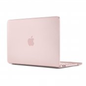 Pipetto MacBook Neo 13 (A18 Pro) gjennomsiktig hardt skall-deksel - Frostet pudderrosa