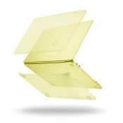 Pipetto MacBook Neo 13 (A18 Pro) gennemsigtigt hårdskalcover - Frostet citrus