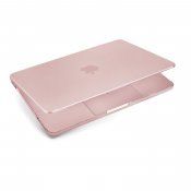 Pipetto MacBook Neo 13 (A18 Pro) kova kirkas suojakuori - Huurteinen roosa