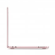 Pipetto MacBook Neo 13 (A18 Pro) kova kirkas suojakuori - Huurteinen roosa
