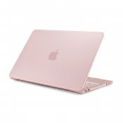 Pipetto MacBook Neo 13 (A18 Pro) kova kirkas suojakuori - Huurteinen roosa