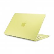 Pipetto MacBook Neo 13 (A18 Pro) kova läpinäkyvä suojakuori - Huurteinen sitrus