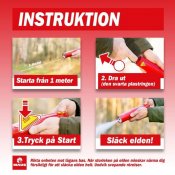 instruktionsbilder hur Maus brandsläckare fungerar
