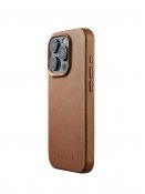Mujjo iPhone 15 Pro läderfodral - Brun