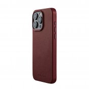 Mujjo iPhone 15 Pro Max Leather Case - Burgundy
