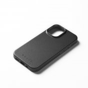 Mujjo Leather Case for iPhone 16 - Black