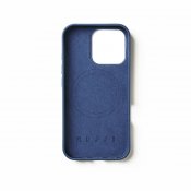 Mujjo Leather Case for iPhone 16 Pro - Monaco Blue