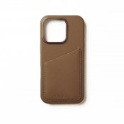 Mujjo Wallet Leather Case for iPhone 16 Pro - Tan