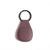 Mujjo Leather AirTag Keychain - Bronze red