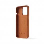 Mujjo Full Leather Wallet Case för iPhone 14 Pro - Tan
