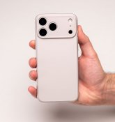 Süti Silicone PhoneBack för iPhone 17 Pro Max - Varmgrå