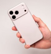 Süti Silicone PhoneBack för iPhone 17 Pro Max - Varmgrå