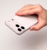Süti Silicone PhoneBack för iPhone 17 Pro Max - Varmgrå