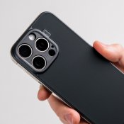 Süti silikon PhoneBack för iPhone 17 Pro Max - Kolsvart