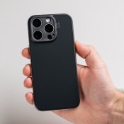 Süti silikon PhoneBack för iPhone 17 Pro Max - Kolsvart
