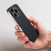 Süti silikon PhoneBack för iPhone 17 Pro Max - Kolsvart