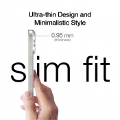 Just Mobile TENC™ [Slim Fit] iPhone 15 Pro Max -puhelimelle - kristalli
