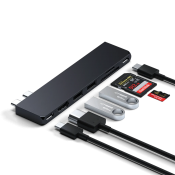 Satechi USB-C Pro Hub Slim - Midnatt