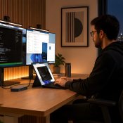 ExtendView USB4-kaksois-HDMI-monitoimisovitin - Avaruusmusta