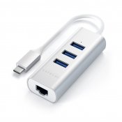 Satechi USB-C Aluminium hub - 3 port USB 3.0 + Ethernet (RJ45) - Silver