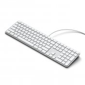 Satechi LX3 Slim USB-C-tastatur - nordisk layout - Sølv
