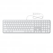 Satechi LX3 Slim USB-C-tastatur - nordisk layout - Sølv