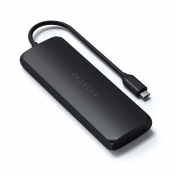 Satechi USB-C HYBRID w. built in SSD SSD storage compartment,