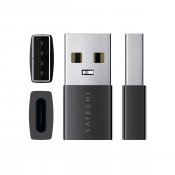 Satechi USB-A till USB-C-adapter X2 - Rymdsvart