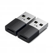 Satechi USB-A till USB-C-adapter X2 - Rymdsvart