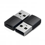 Satechi USB-A till USB-C-adapter X2 - Rymdsvart