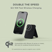Satechi OntheGo™ Qi2 5K Magnetic Power Bank with Stand - Black