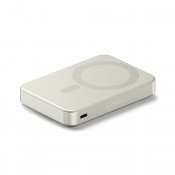 Satechi OntheGo™ Qi2 10K magnetisk strømbank med stativ - Sand