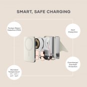 Satechi OntheGo™ Qi2 5K magneettinen virtalähde jalustan kanssa - Hiekka