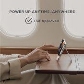 Satechi OntheGo™ Qi2 5K magneettinen virtalähde jalustan kanssa - Hiekka