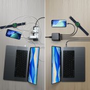 Satechi ChargeView 140W 4-ports USB-C-desktoplader - Stellarsvart