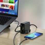 Satechi ChargeView 140W 4-ports USB-C-desktoplader - Stellarsvart