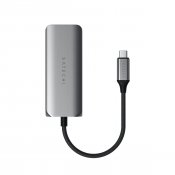 Satechi 4-i-1 USB-C Hub med 2,5 Gigabit Ethernet - Space grey