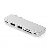 Satechi USB-C Snap Hub för MacBook Neo - Silver