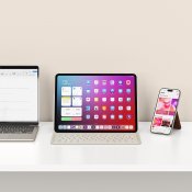 Satechi OntheGo™ Tastatur med stativ Nordisk layout Bluetooth - Sand