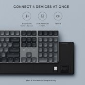 Satechi SM3 slim mekaniskt bakgrundsbelyst Bluetooth-tangentbord US layout - Mörk