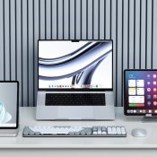 Satechi SM3 Slim mekanisk bagbelyst Bluetooth-tastatur med US-engelsk layout - Lysegrå